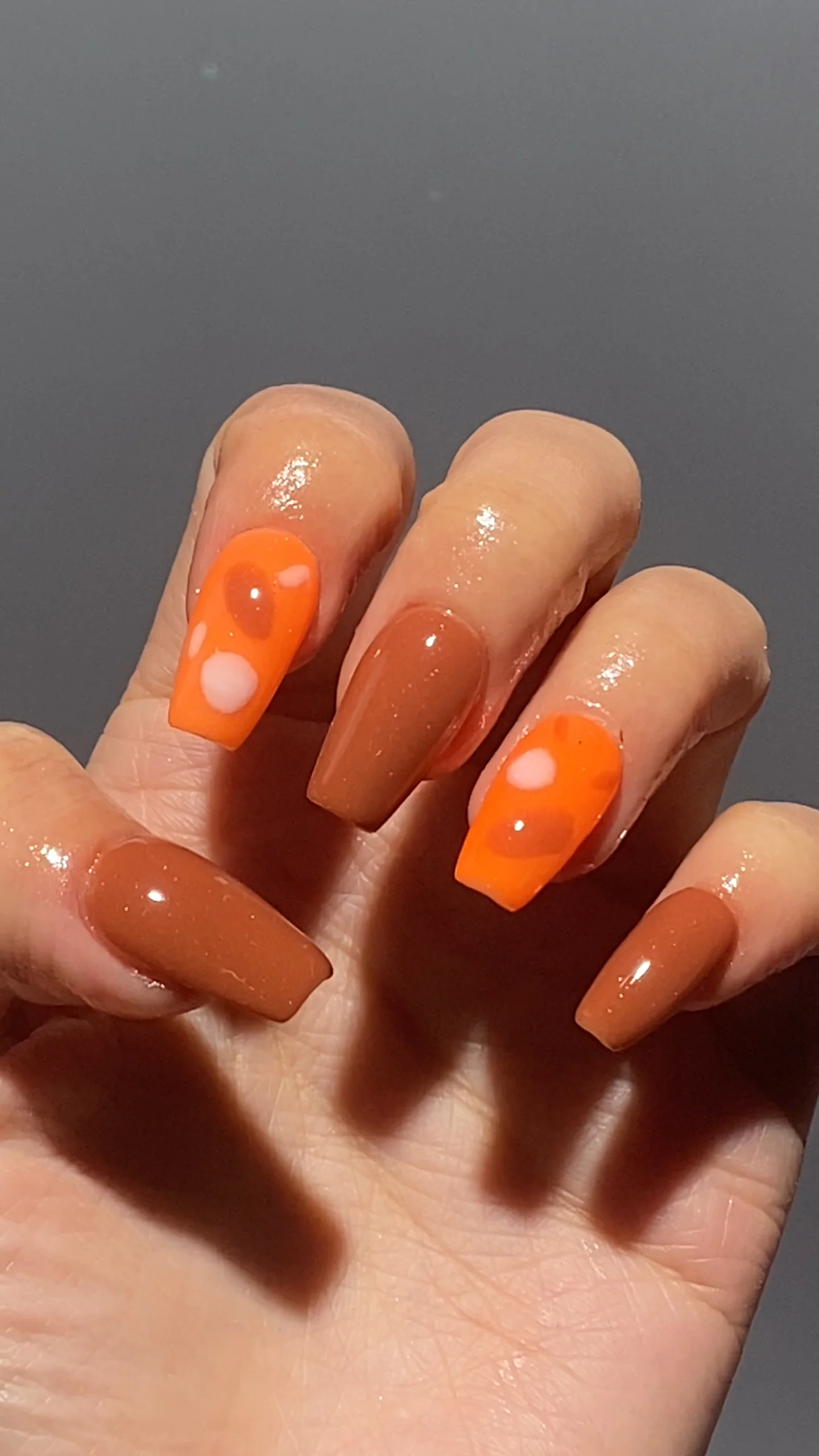 Caramel Latte Polka Dots