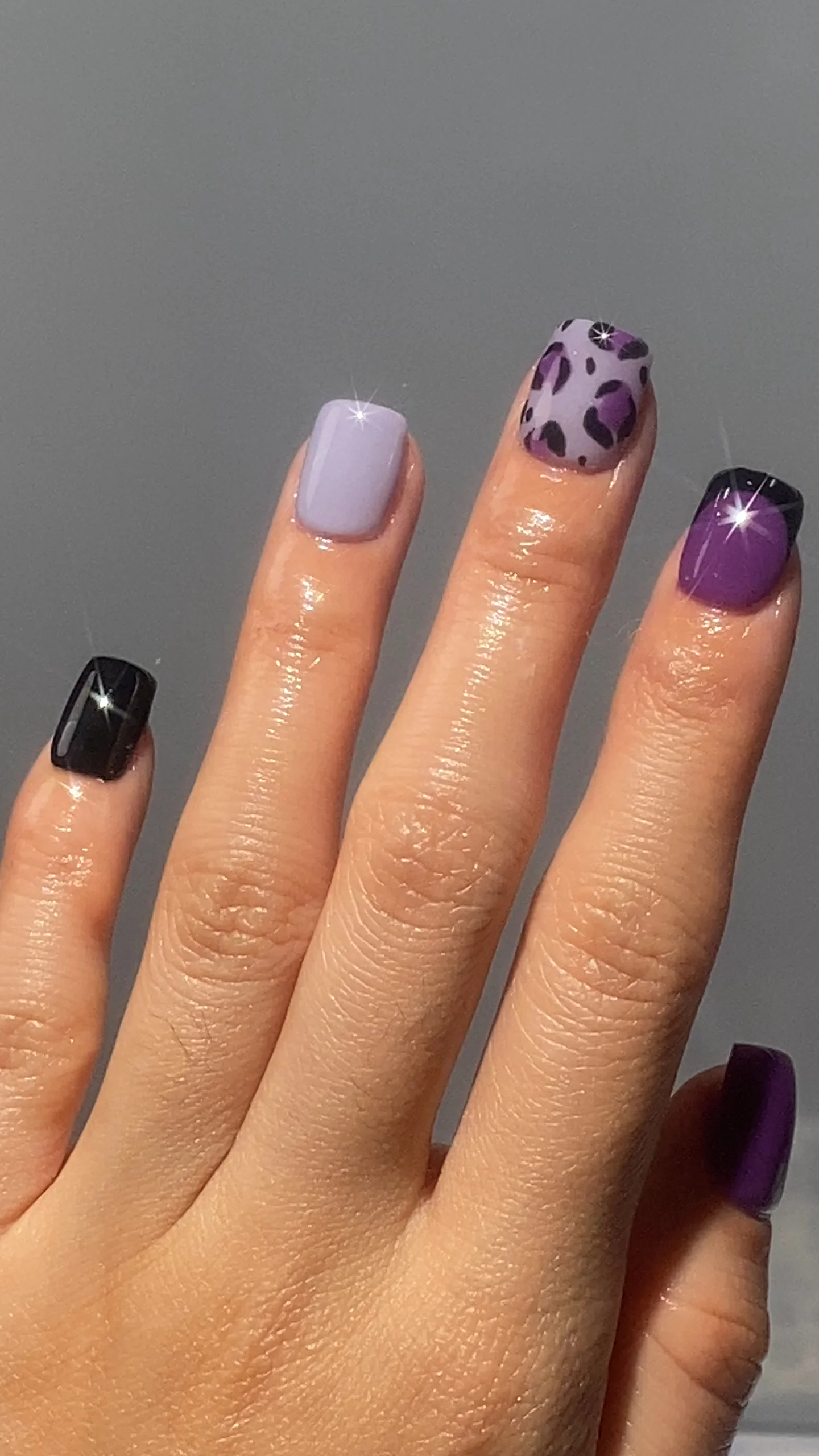 Violet Leopard Print
